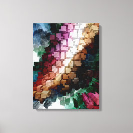 Impressão Em Tela Vento Escuro Cubo Centrado