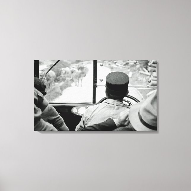 Impressão Em Tela Ver através do barramento francês Janela 1939 Fran (Frente)