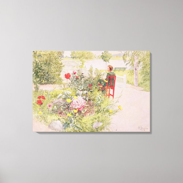 Impressão Em Tela Verão em Sundborn, 1913, de uma prina comercial (Frente)