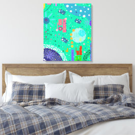 Impressão Em Tela Verão Espuma do Mar: Arte Abstrata