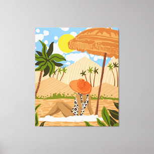 Impressão Em Tela Verão No Egito