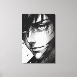 Impressão Em Tela Verdades Silenciosas - Retrato de Tinta da Emoção