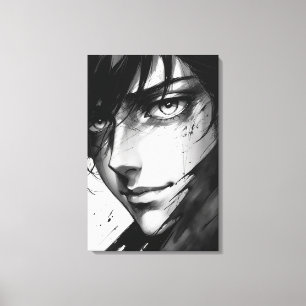 Impressão Em Tela Verdades Silenciosas - Retrato de Tinta da Emoção 