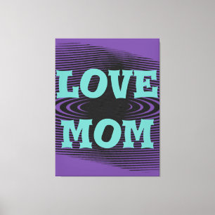 Impressão Em Tela Verde-claro moderno, preto, design roxo