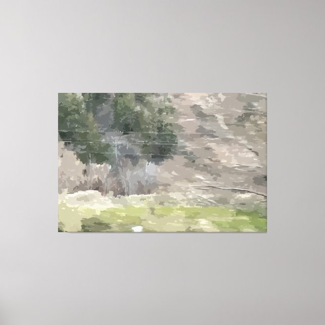 Impressão em Tela Verde Esticada Passando (Frente)