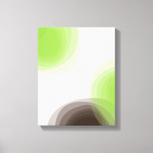 Impressão Em Tela Verde, moderno, simples, abstrato gráfico de flor