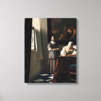 Vermeer - Senhora Escrevendo uma carta com sua aju