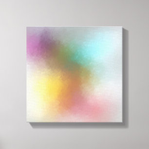 Impressão Em Tela Vermelho Abstrato de Arte Moderna e Colorida Amare