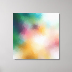 Impressão Em Tela Vermelho Elegante Amarelo Azul Roxo Verde Rosa Mod