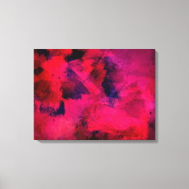 Impressão Em Tela Vermelho escuro e roxo, preto e Abstrato moderno