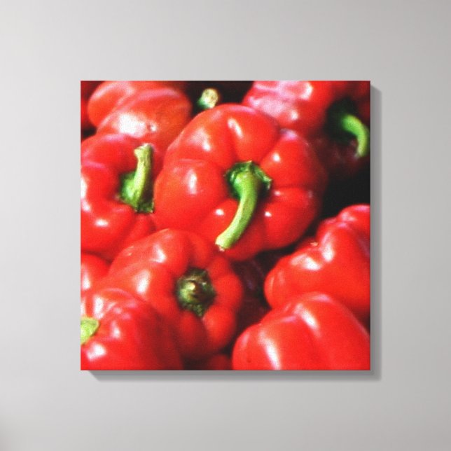 Impressão Em Tela Vermelho - Pimentos Celulares (Frente)