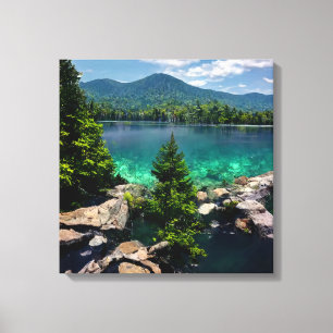 Impressão Em Tela Vermont Lindos Crystal Clear Lake Mounties