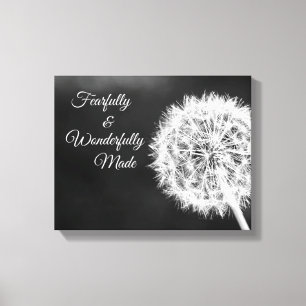 Impressão Em Tela Verso temìvel e maravilhosamente feito da bíblia