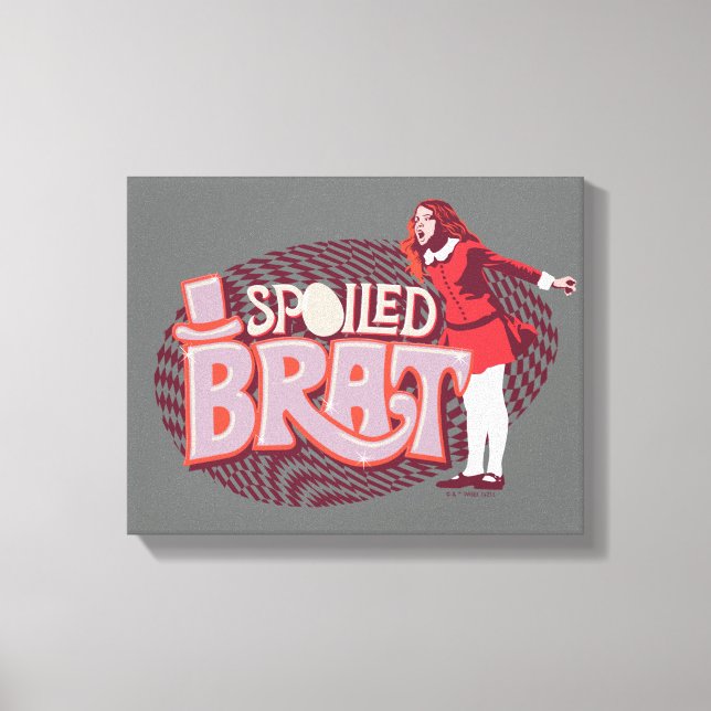 Impressão Em Tela Veruca Salt - Brat mimado (Frente)