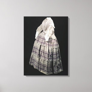 Impressão Em Tela Vestido da crinolina, 1850-60