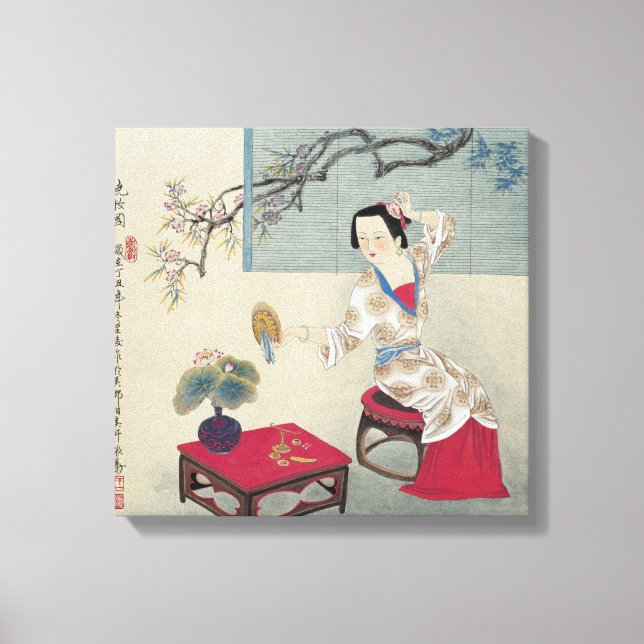 Impressão Em Tela Vestir-se de manhã (Frente)