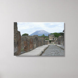 Impressão Em Tela Vesúvio-Pompeia
