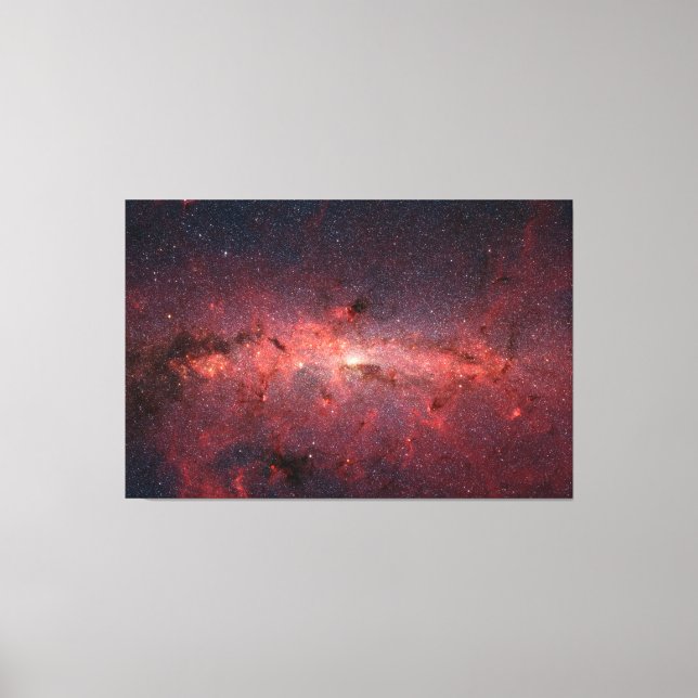 Impressão Em Tela Via Látea Centro Galáctico, Estrelas, Nuvens, Clus (Frente)
