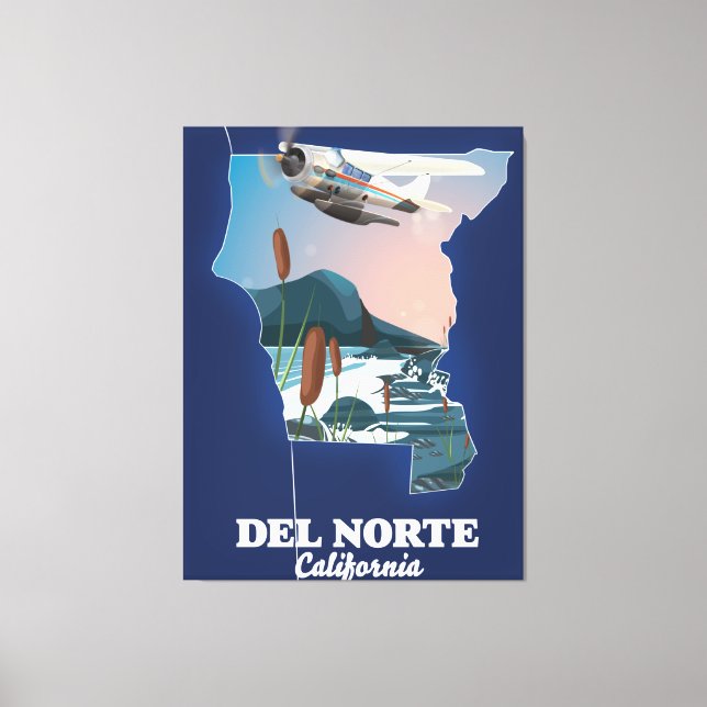 Impressão Em Tela Viagem da Del Norte California (Frente)