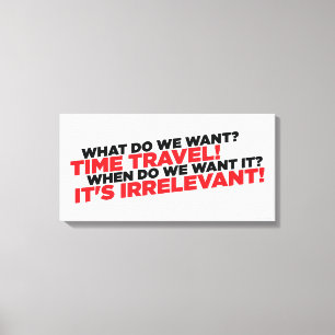 Impressão Em Tela Viagem do tempo