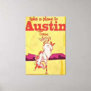 Impressão Em Tela Viagens vintage Austin Texas