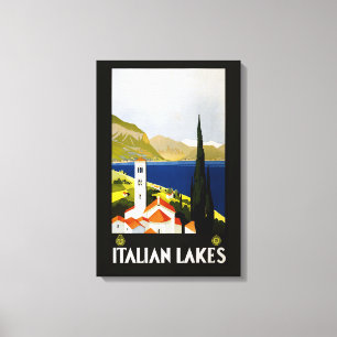 Impressão Em Tela Viagens vintage italiana dos lagos