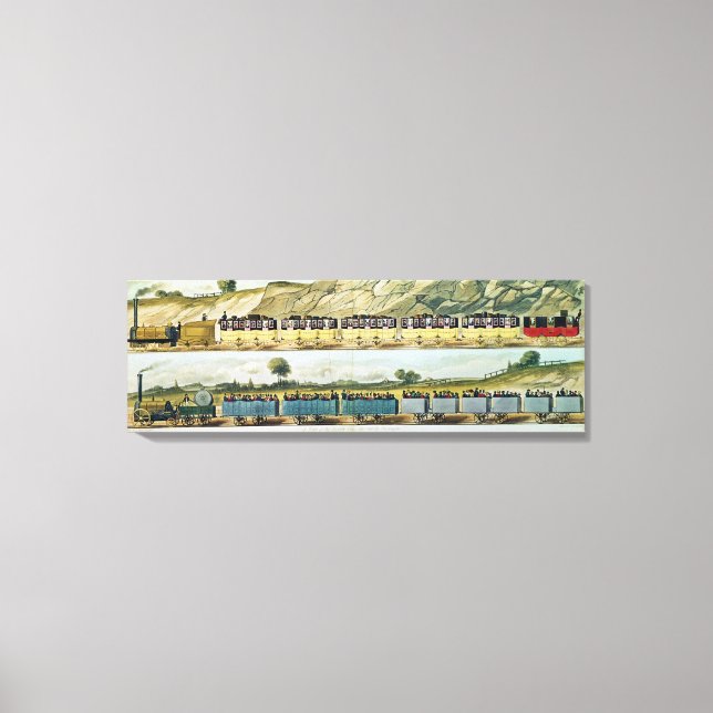 Impressão Em Tela Viajando em Liverpool e Manchester (Frente)