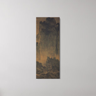 Impressão Em Tela Viajantes entre Montanhas e Streams /