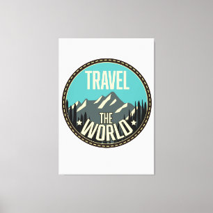 Impressão Em Tela Viaje pelo Mundo