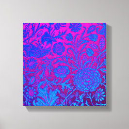 Impressão Em Tela Vibrante, ombre, art nouveau, William Morris, roxo