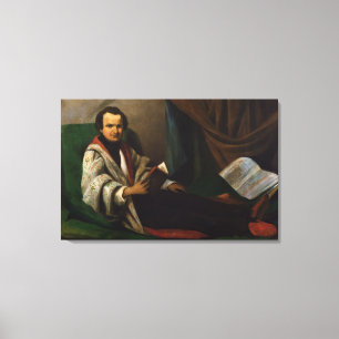 Impressão Em Tela Victor Hugo no divan, c.1830-40