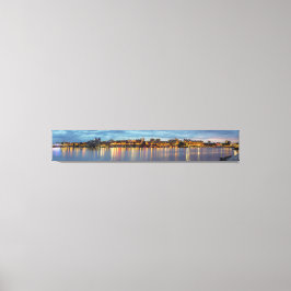 Impressão Em Tela Victoria Skyline À Noite No Panorama