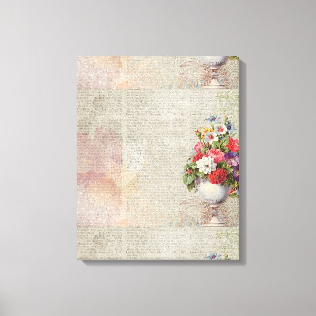 Impressão Em Tela Victorian Floral (Frente)