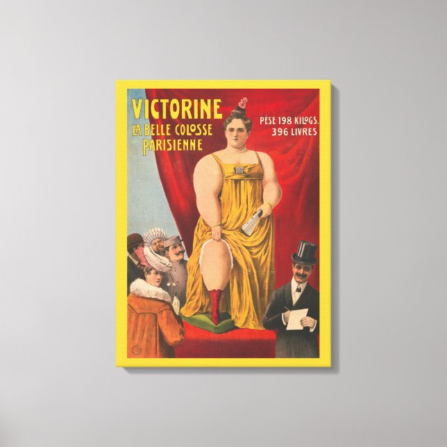 Impressão Em Tela Victorine, A Linda Mulher Grande Parisiense (Frente)