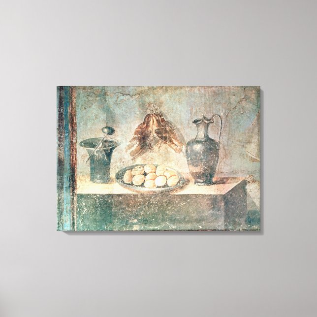 Impressão Em Tela Vida contínua com ovos e arbustos (Frente)