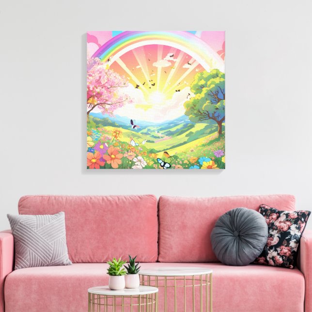 Impressão Em Tela Vida e Beleza Natural (Insitu(Sala de estar))