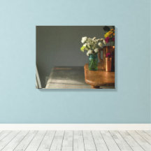 Vida estática com vidro azul