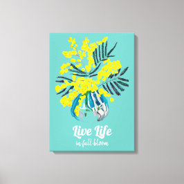 Impressão Em Tela Vida no cheio Flor Amarelo Wattle Mimosa