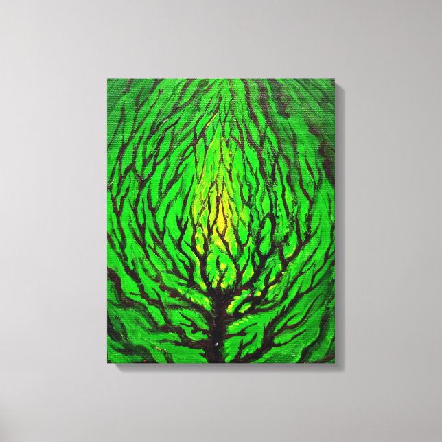Impressão Em Tela Vida verde (Frente)