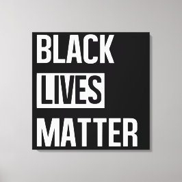 Impressão Em Tela Vidas Negras Importam