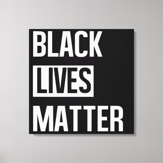 Impressão Em Tela Vidas Negras Importam (Frente)