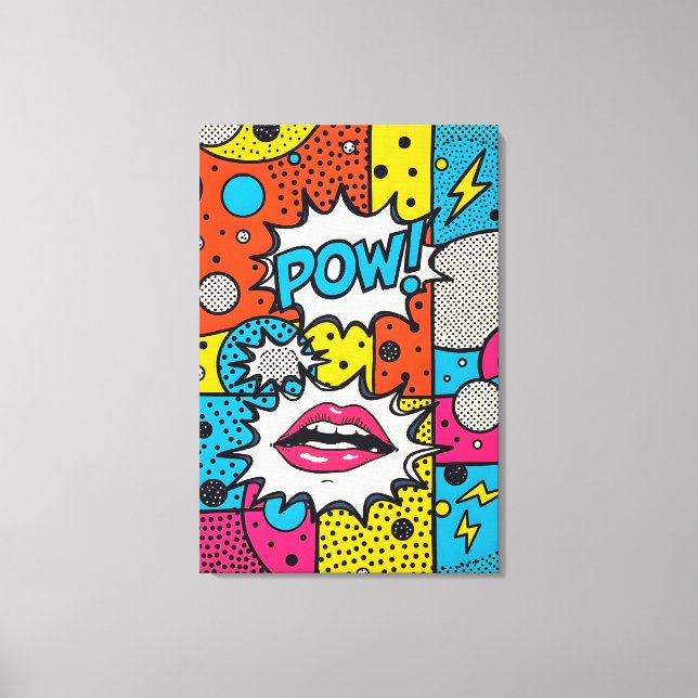 Impressão Em Tela Vídeo! - Pop de Abstrato (Frente)