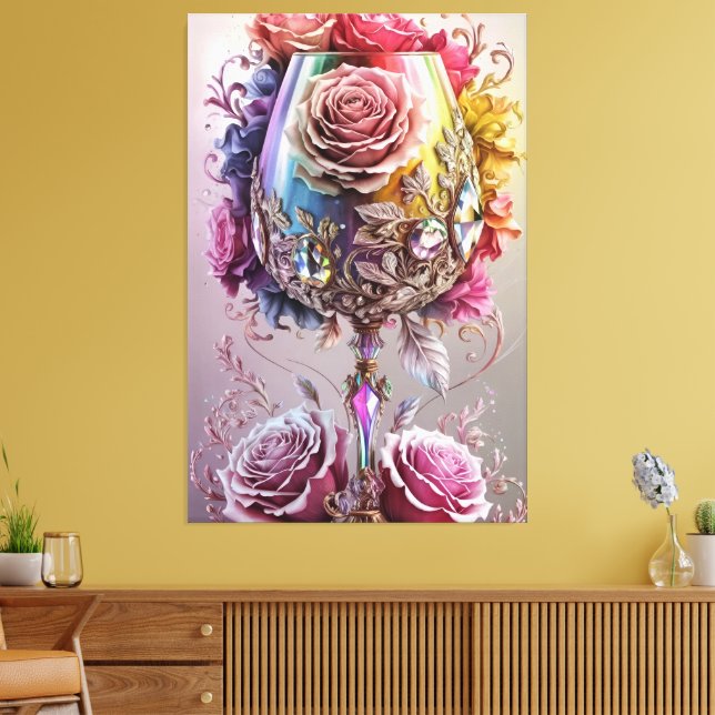 Impressão Em Tela Vidro Cristal Luxurioso Vidro (Insitu(Sala de estar))