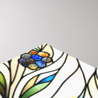 Impressão Em Tela Vidro-Design, flores e borboletas