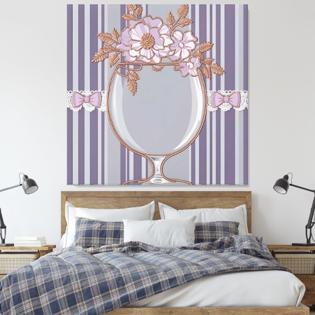 Impressão Em Tela Vidro Lavanda Antigo  (Insitu(Quarto))