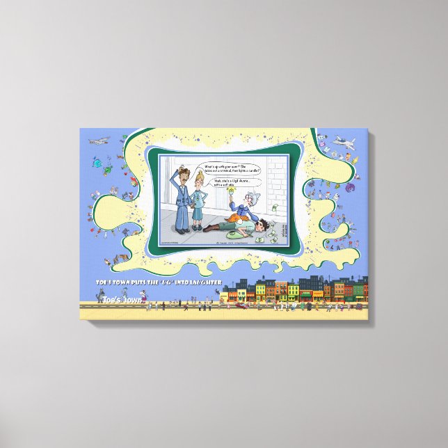 Impressão Em Tela Vigil-Auntie | Absurd Wordplay Humor 24x16 (Frente)