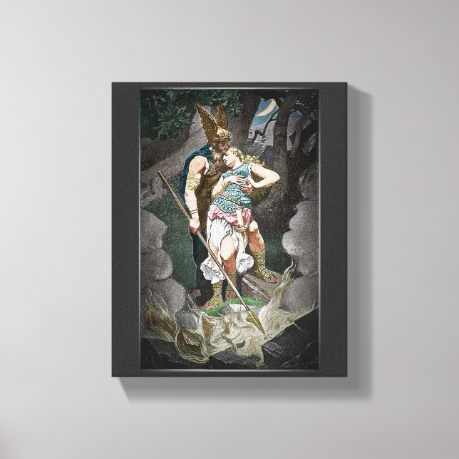 IMPRESSÃO EM TELA VIKING THEMING WEDDING ANNIVERSARY (Frente)