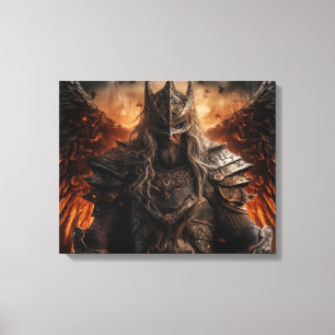 Impressão Em Tela Viking Warrior Knight - Impressão de tela estendid