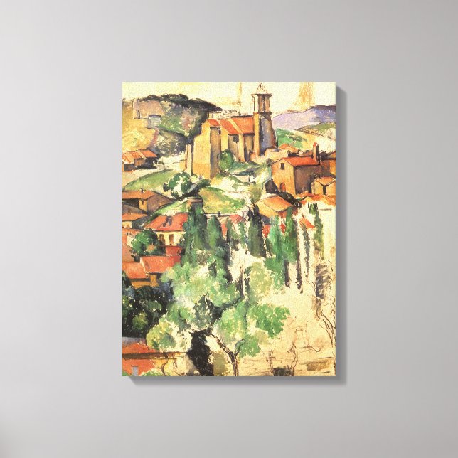 Impressão Em Tela Vila de Gardanne por Paul Cezanne, Arte Antiga (Frente)