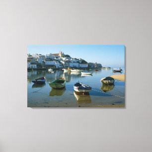 Impressão Em Tela Vila de Pesca de Ferragudo, Algarve, Portugal